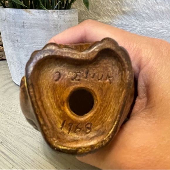 Vintage Wooden Owl Figurine - Picture 6 of 8